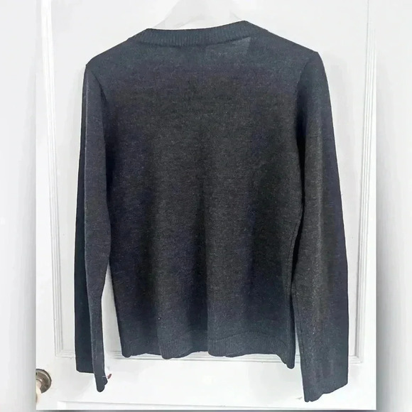 Vintage Grey Pendleton Merino Wool Cardigan Sweater - Picture 3 of 3